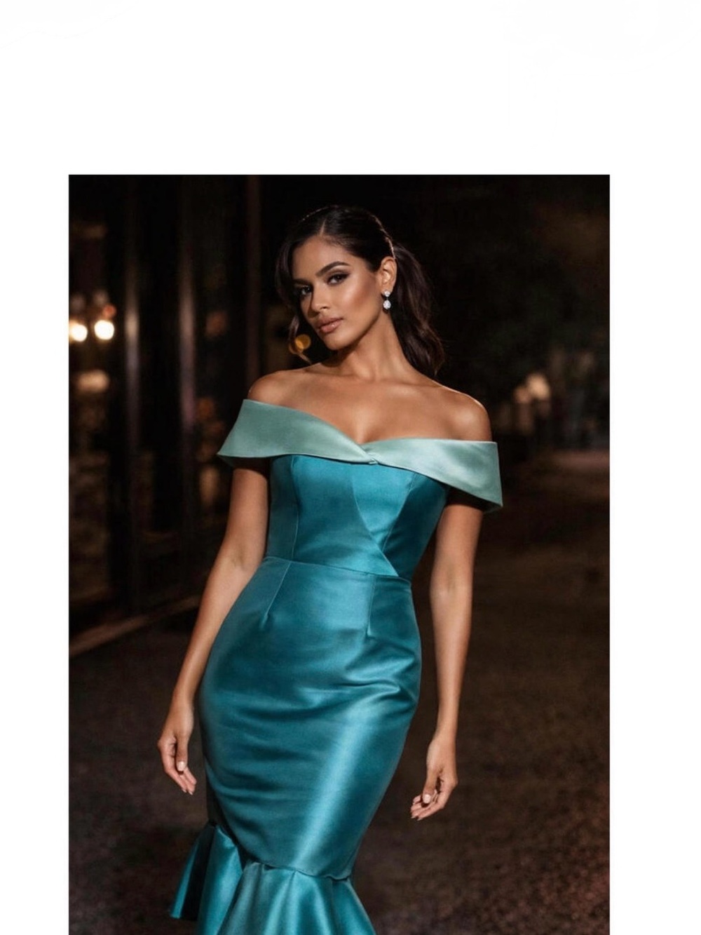 NEW With tags Sea Blue Sachin and Babi GULMEX Tea Length dress SZ 14 Retail $649